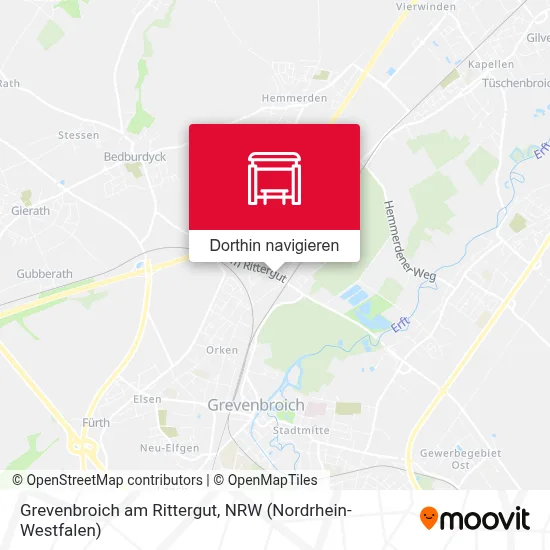 Grevenbroich am Rittergut Karte