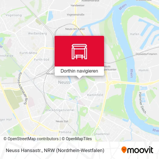 Neuss Hansastr. Karte