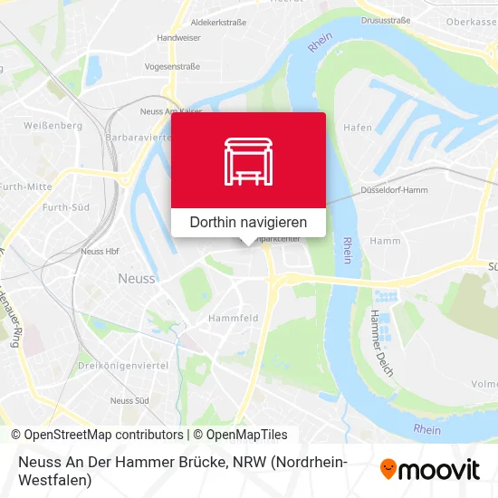 Neuss An Der Hammer Brücke Karte