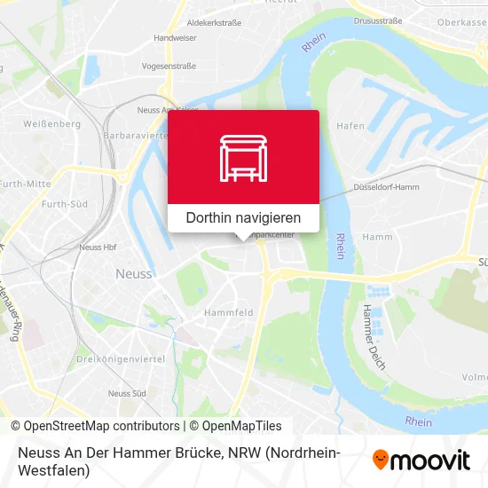 Neuss An Der Hammer Brücke Karte