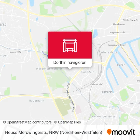 Neuss Merowingerstr. Karte