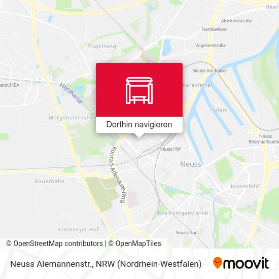 Neuss Alemannenstr. Karte