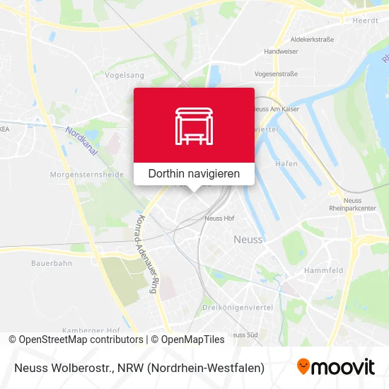 Neuss Wolberostr. Karte