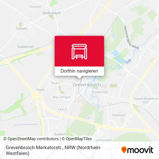 Grevenbroich Merkatorstr. Karte