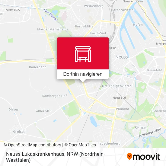 Neuss Lukaskrankenhaus Karte