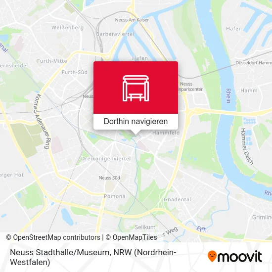 Neuss Stadthalle/Museum Karte