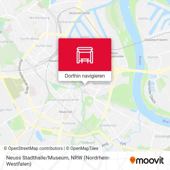 Neuss Stadthalle/Museum Karte