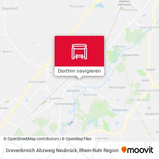 Grevenbroich Abzweig Neubrück Karte