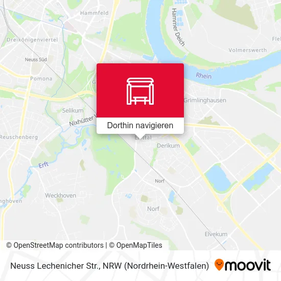 Neuss Lechenicher Str. Karte