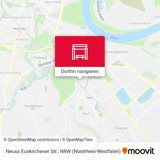 Neuss Euskirchener Str. Karte