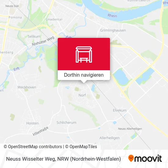 Neuss Wisselter Weg Karte