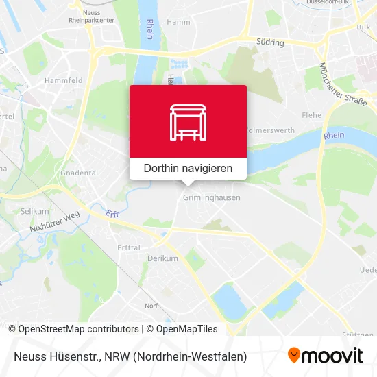 Neuss Hüsenstr. Karte