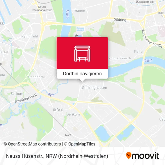 Neuss Hüsenstr. Karte