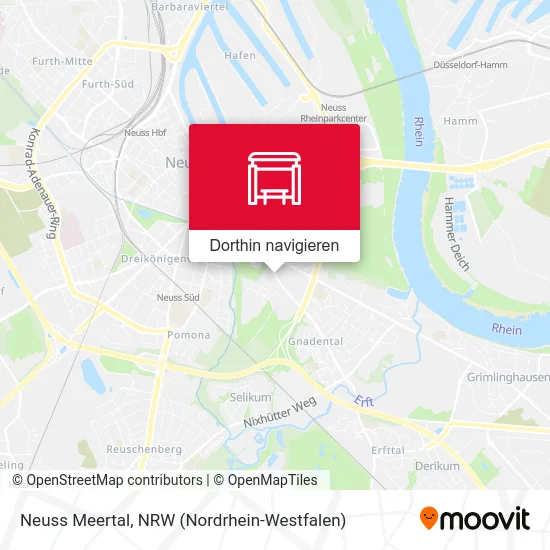 Neuss Meertal Karte
