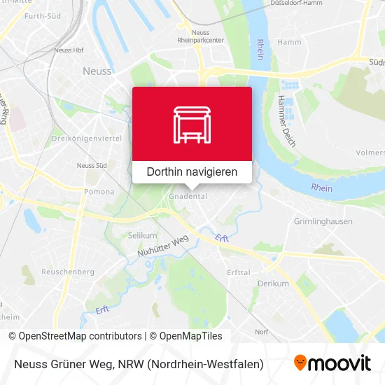 Neuss Grüner Weg Karte