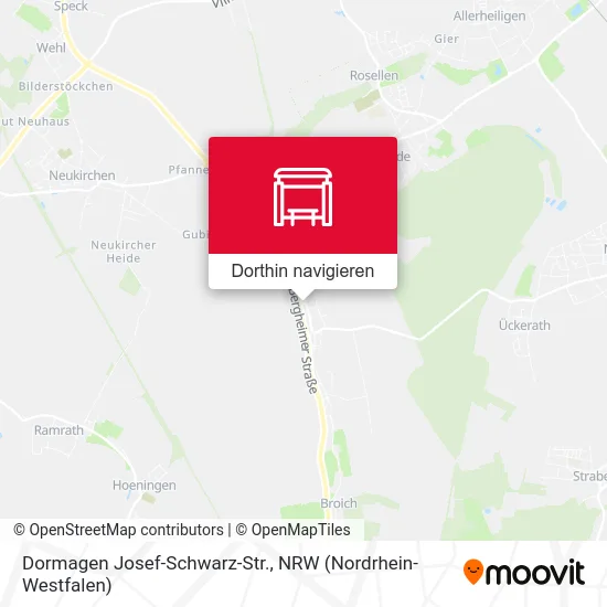 Dormagen Josef-Schwarz-Str. Karte