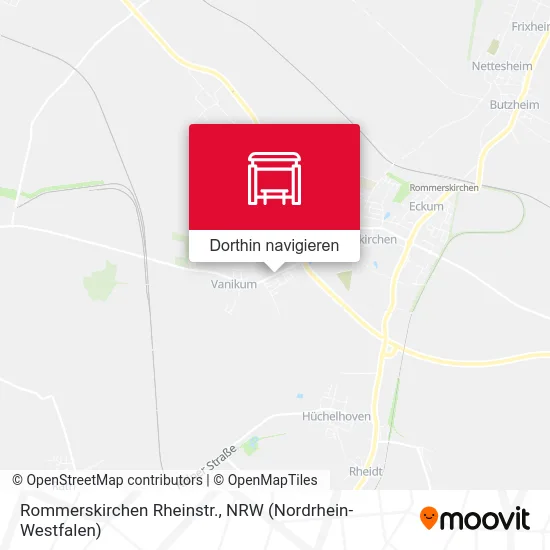 Rommerskirchen Rheinstr. Karte