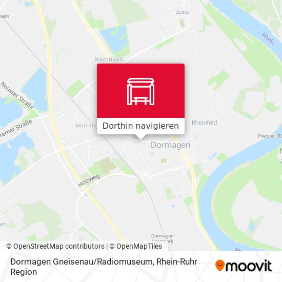 Dormagen Gneisenau/Radiomuseum Karte