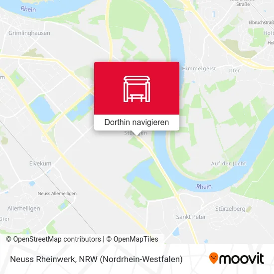 Neuss Rheinwerk Karte