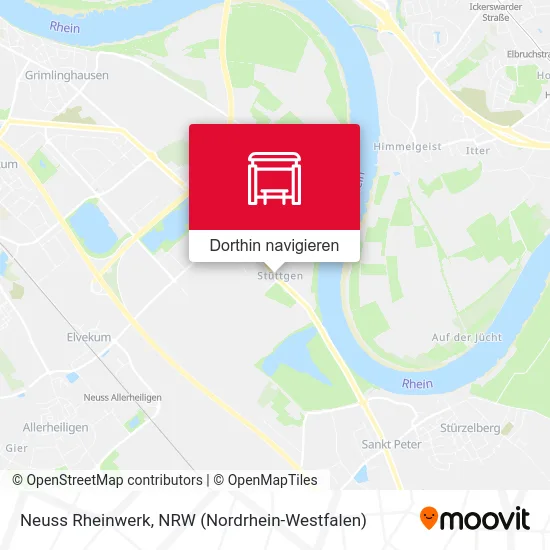 Neuss Rheinwerk Karte