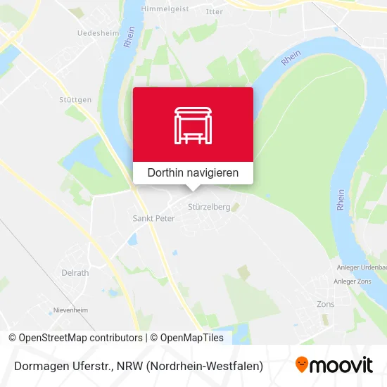 Dormagen Uferstr. Karte