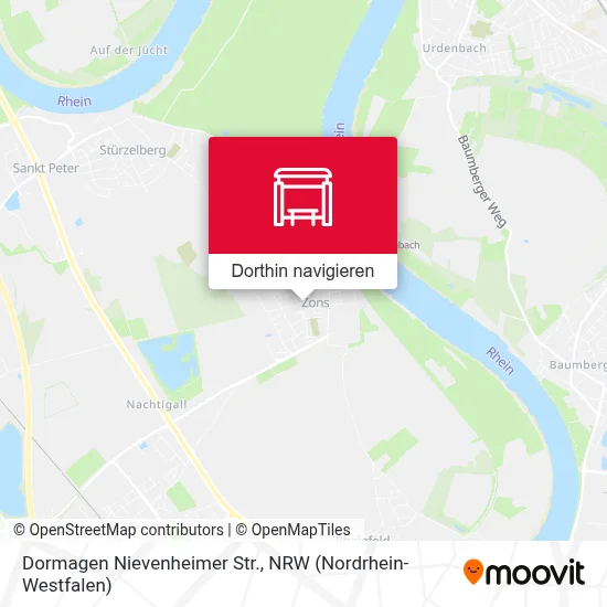 Dormagen Nievenheimer Str. Karte