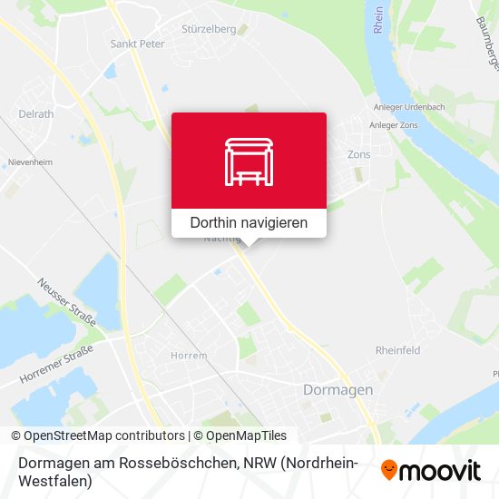 Dormagen am Rosseböschchen Karte