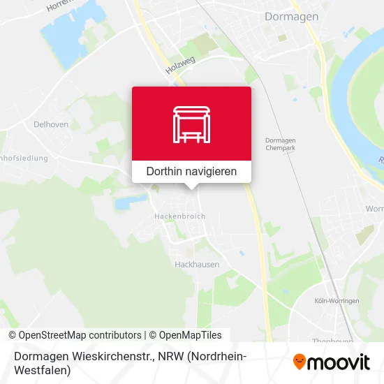 Dormagen Wieskirchenstr. Karte