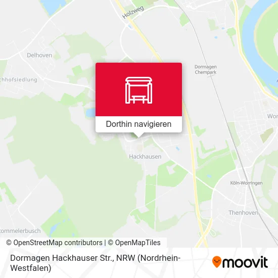 Dormagen Hackhauser Str. Karte