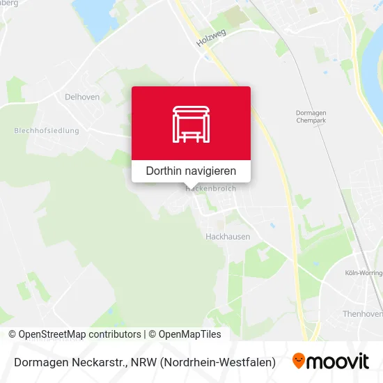 Dormagen Neckarstr. Karte