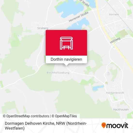 Dormagen Delhoven Kirche Karte