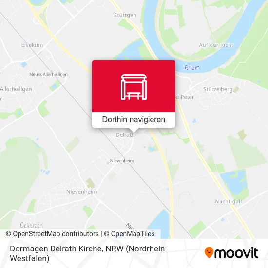Dormagen Delrath Kirche Karte