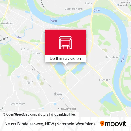 Neuss Blindeisenweg Karte