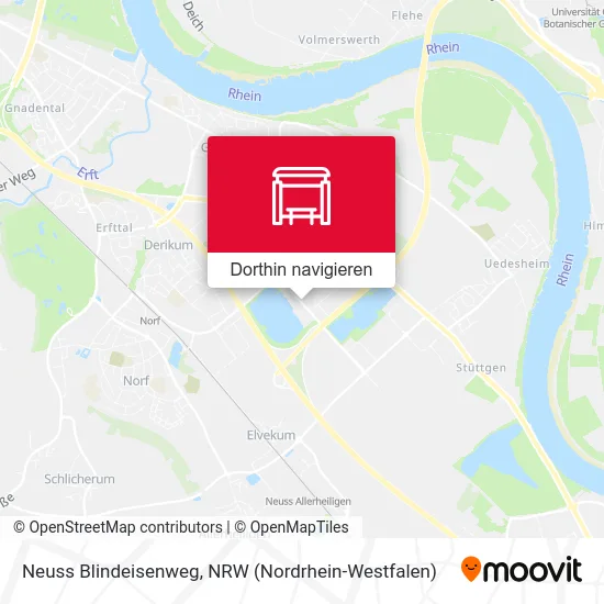 Neuss Blindeisenweg Karte