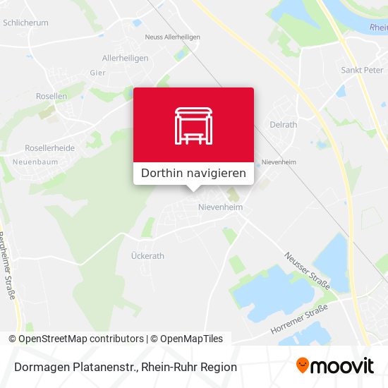 Dormagen Platanenstr. Karte