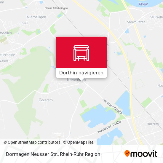 Dormagen Neusser Str. Karte