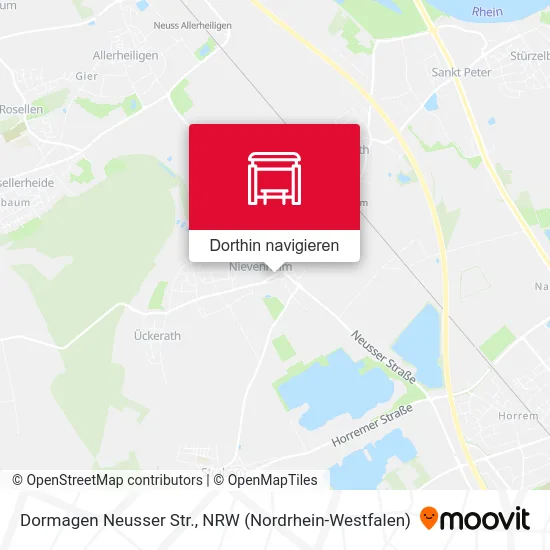 Dormagen Neusser Str. Karte