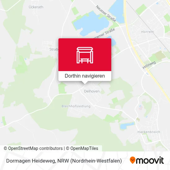 Dormagen Heideweg Karte