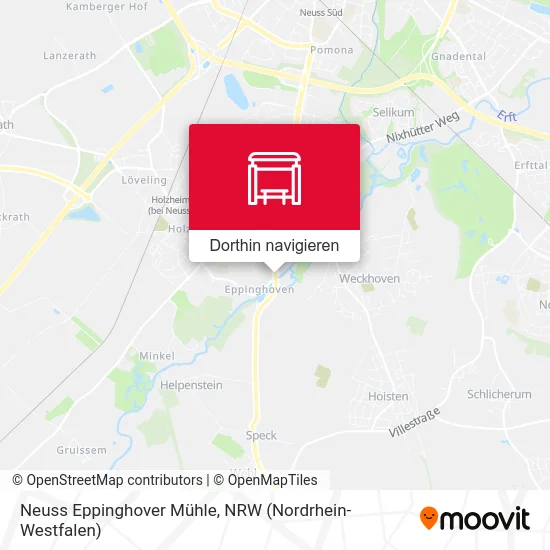 Neuss Eppinghover Mühle Karte