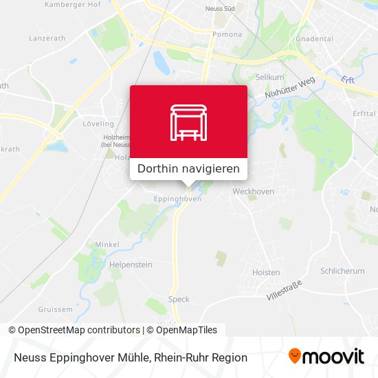Neuss Eppinghover Mühle Karte