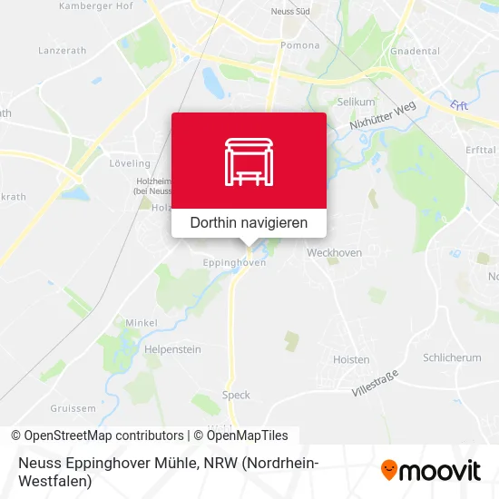 Neuss Eppinghover Mühle Karte