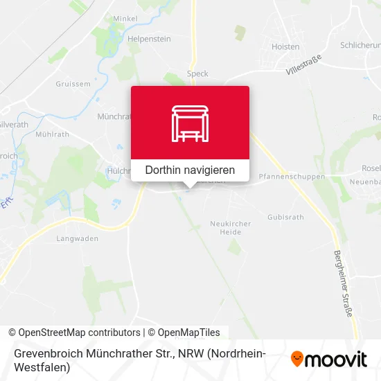 Grevenbroich Münchrather Str. Karte