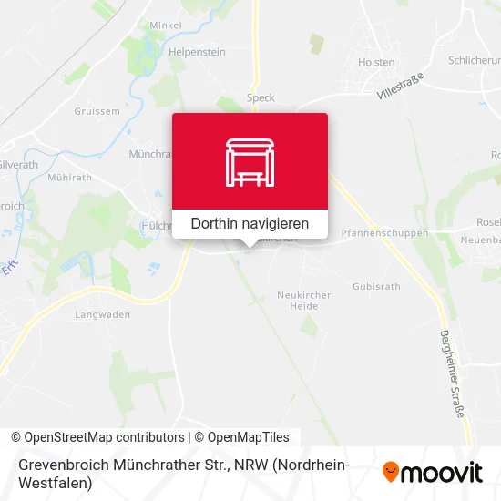 Grevenbroich Münchrather Str. Karte