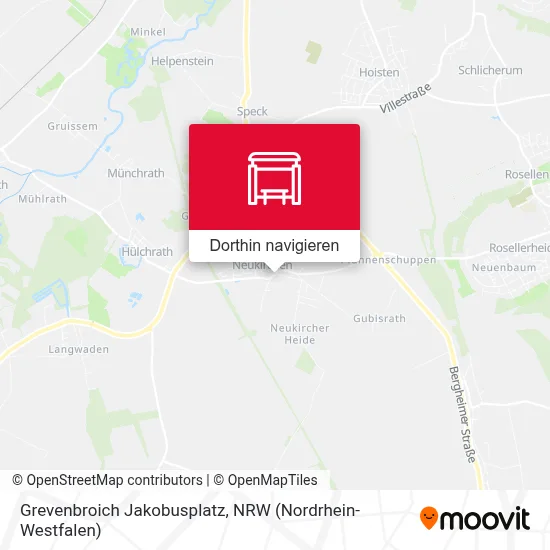 Grevenbroich Jakobusplatz Karte