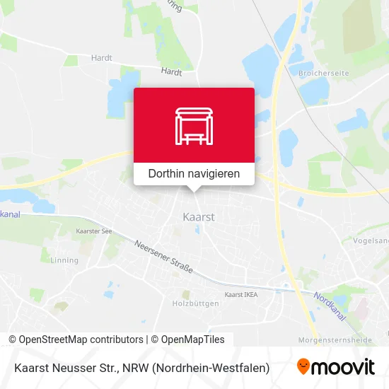 Kaarst Neusser Str. Karte