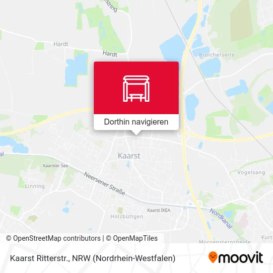 Kaarst Ritterstr. Karte