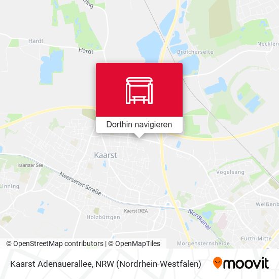 Kaarst Adenauerallee Karte