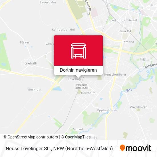 Neuss Lövelinger Str. Karte