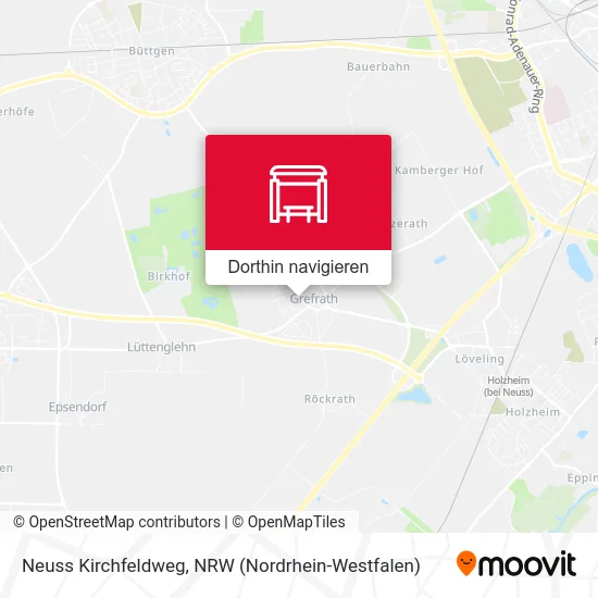 Neuss Kirchfeldweg Karte