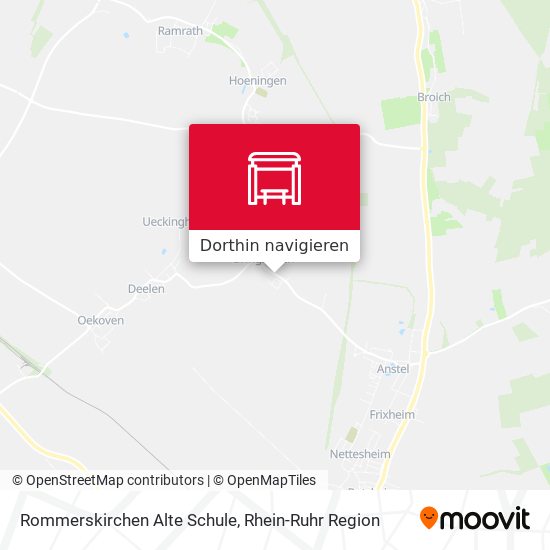 Rommerskirchen Alte Schule Karte
